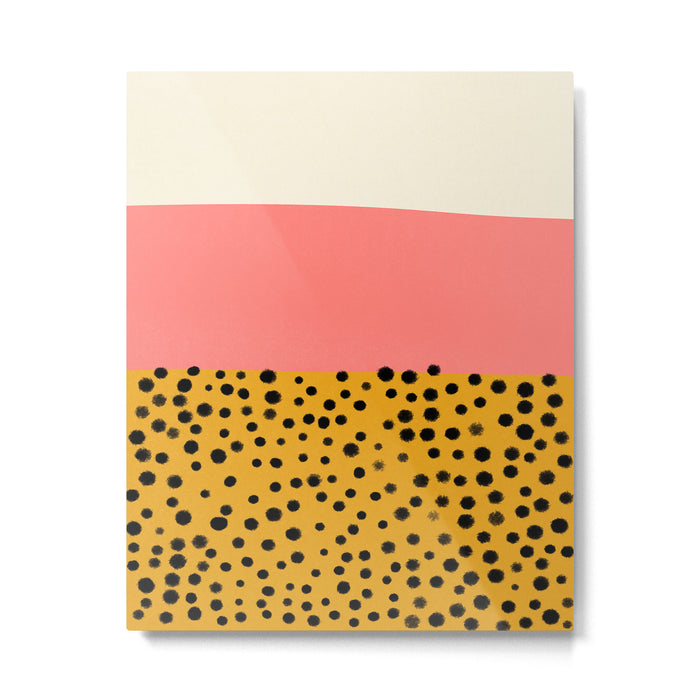 Cheetah & Peach | PATTERN 04: The Retro Edition Metal Print Gallery Image 1