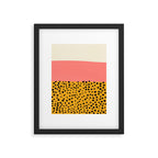 Cheetah & Peach | PATTERN 04: The Retro Edition Framed Art Print Gallery Image 4