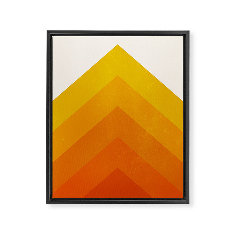 Chevron Waves: Retro Summer Edition Framed Canvas Print Gallery Image 6