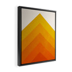 Chevron Waves: Retro Summer Edition Framed Canvas Print Gallery Image 2