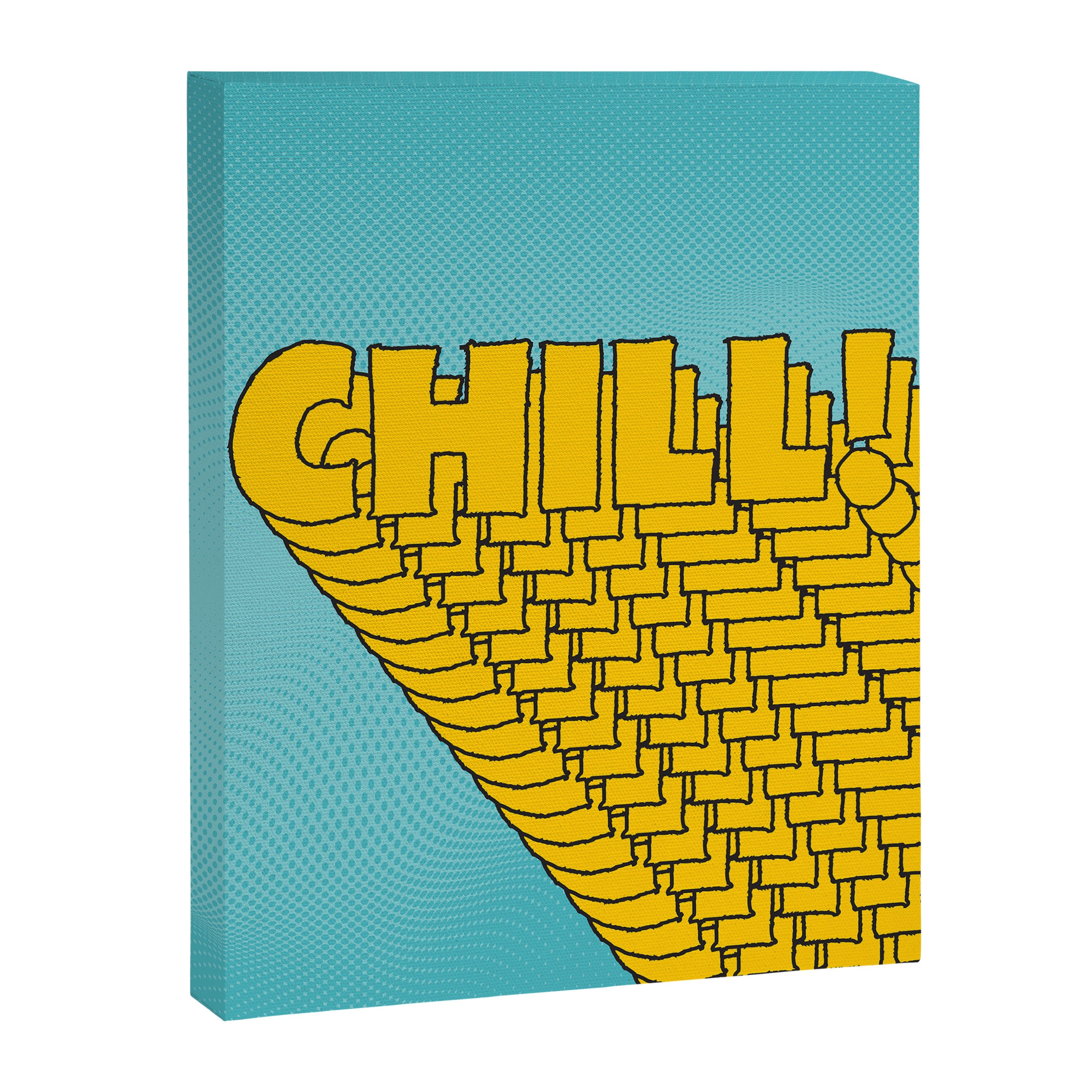 Chill Chill Chill! | Blue Edition Canvas Print Gallery Image 8