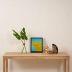 Chill Chill Chill! | Blue Edition Framed Canvas Print Gallery Image 4