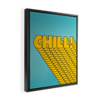 Chill Chill Chill! | Blue Edition Framed Canvas Print Gallery Image 2