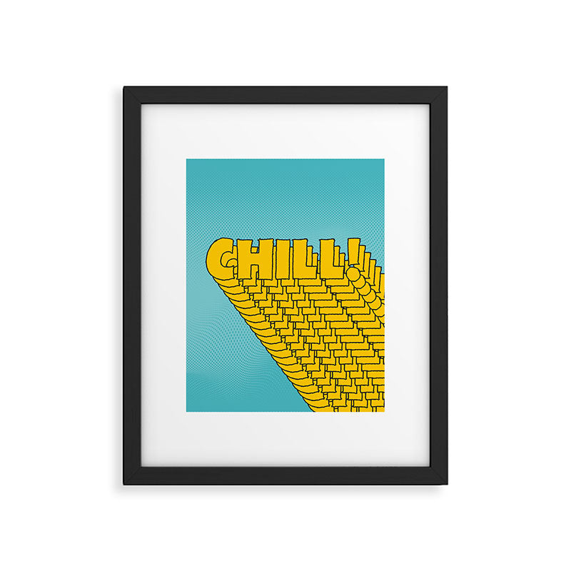 Chill Chill Chill! | Blue Edition Framed Art Print Gallery Image 6