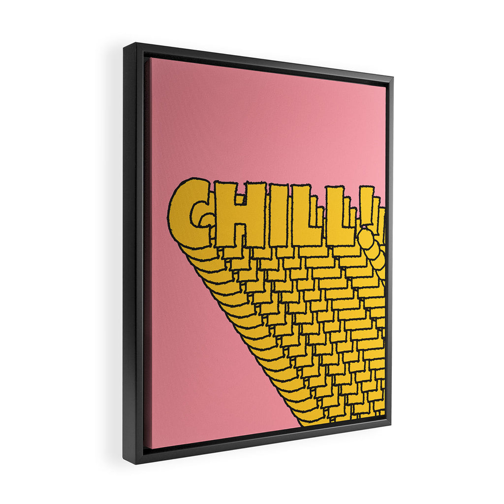 Chill Chill Chill! Framed Canvas Print Gallery Image 2
