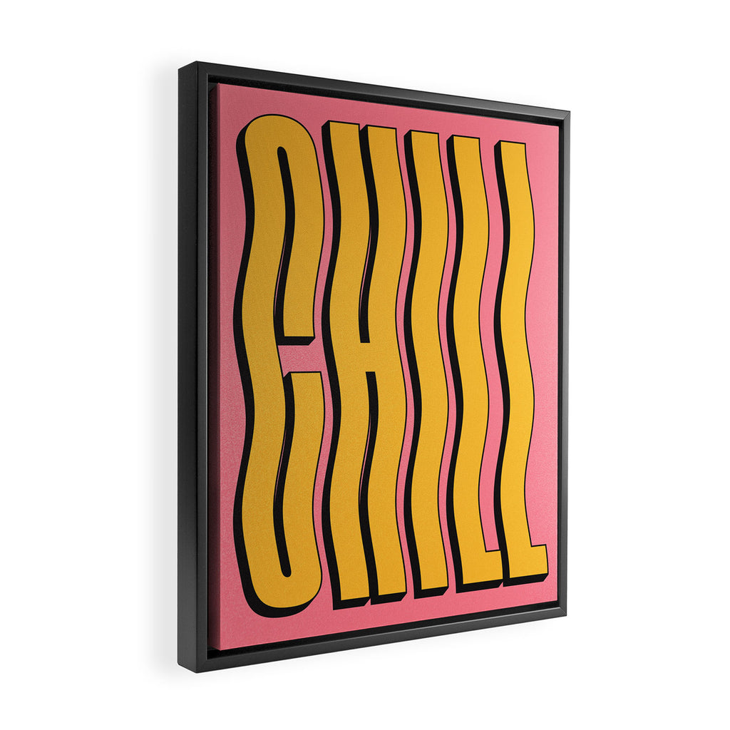 Chill: Wavy Summer Edition Framed Canvas Print Gallery Image 2