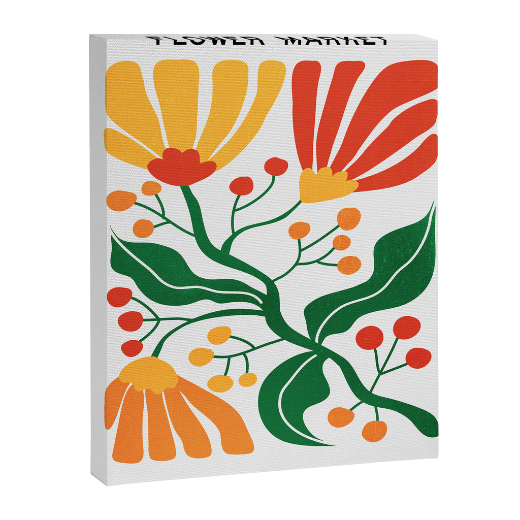 Cinnabar & Supernova: Les Fleurs | Flower Market 03 Canvas Print Gallery Image 6
