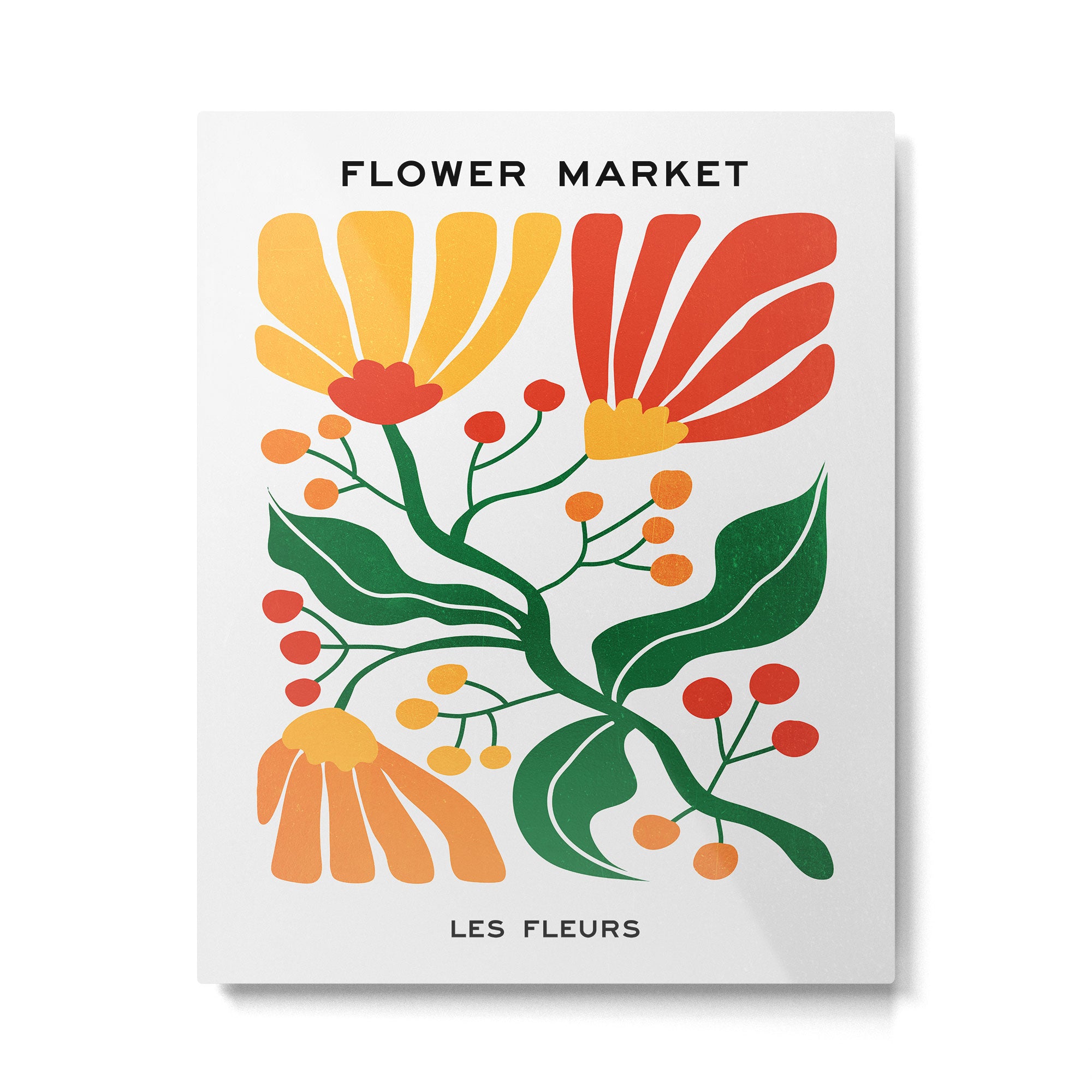 Cinnabar & Supernova: Les Fleurs | Flower Market 03 Metal Print Gallery Image 4