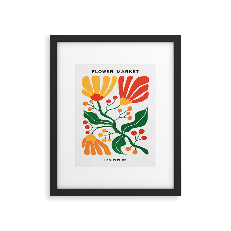 Cinnabar & Supernova: Les Fleurs | Flower Market 03 Framed Art Print Gallery Image 5