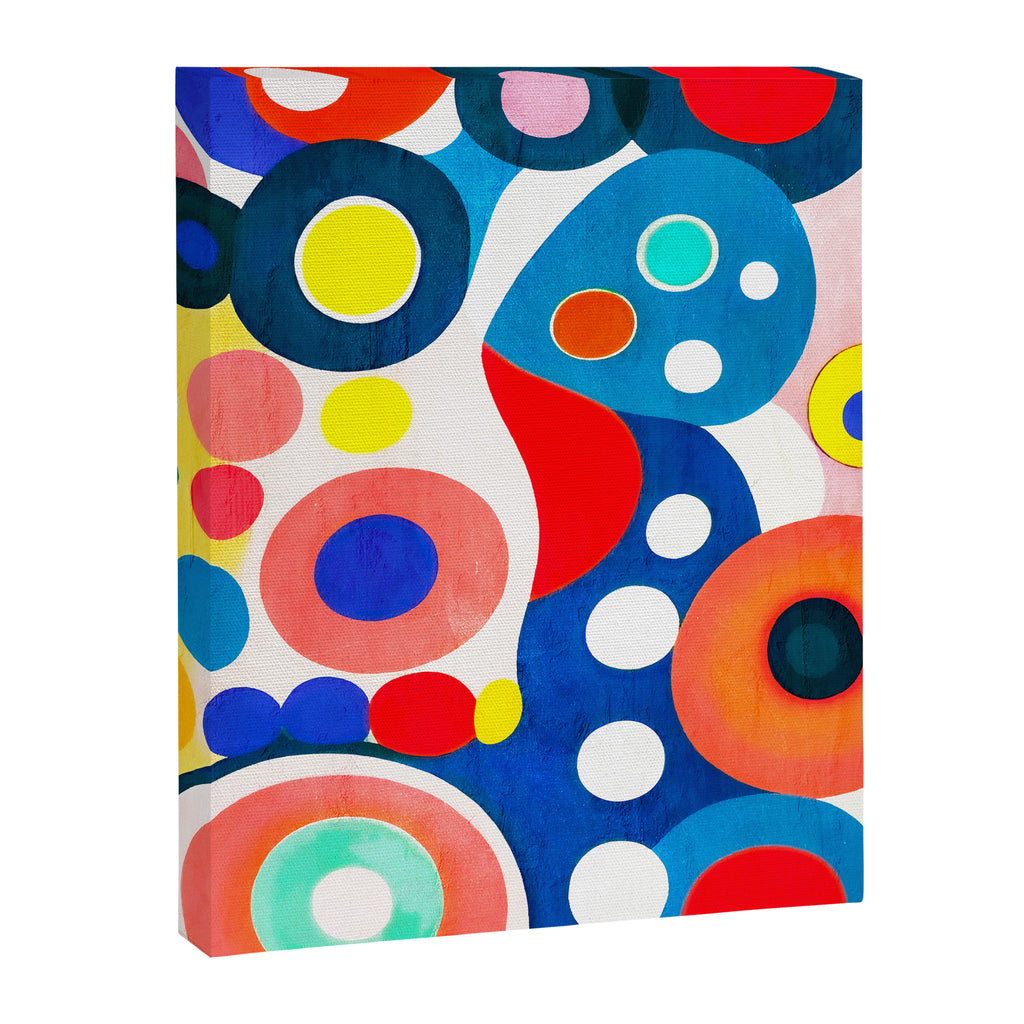 Circles: Colorful Mid Century Abstraction Canvas Print Gallery Image 6