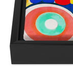 Circles: Colorful Mid Century Abstraction Framed Canvas Print Gallery Image 3