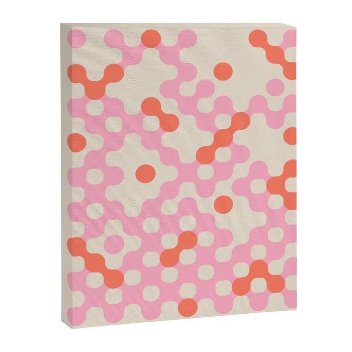Circles: PATTERN 01 | The Peach Edition Canvas Print Gallery Image 1