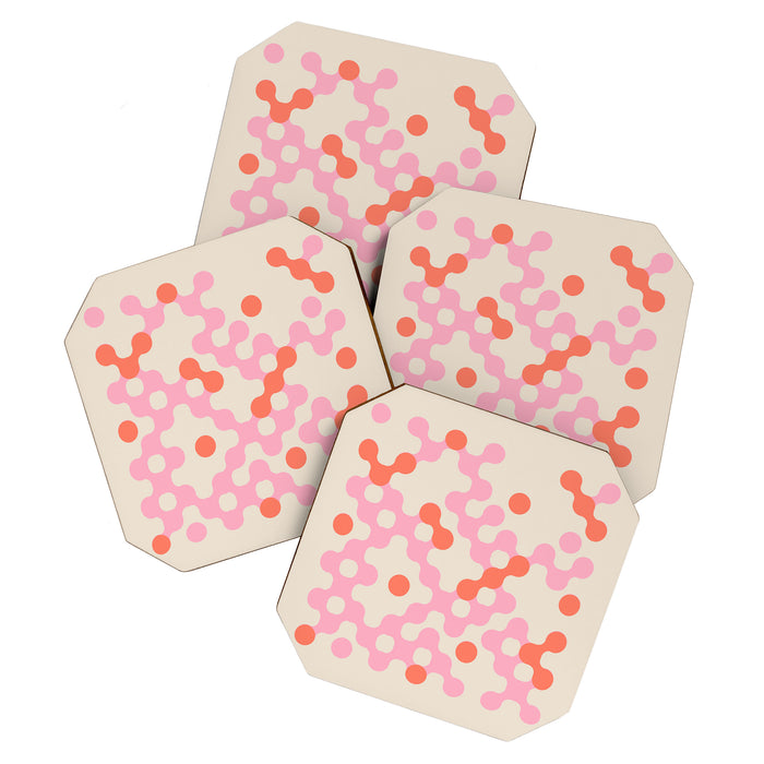 Circles: PATTERN 01 | The Peach Edition Coaster Gallery Image 1
