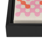 Circles: PATTERN 01 | The Peach Edition Framed Canvas Print Gallery Image 3