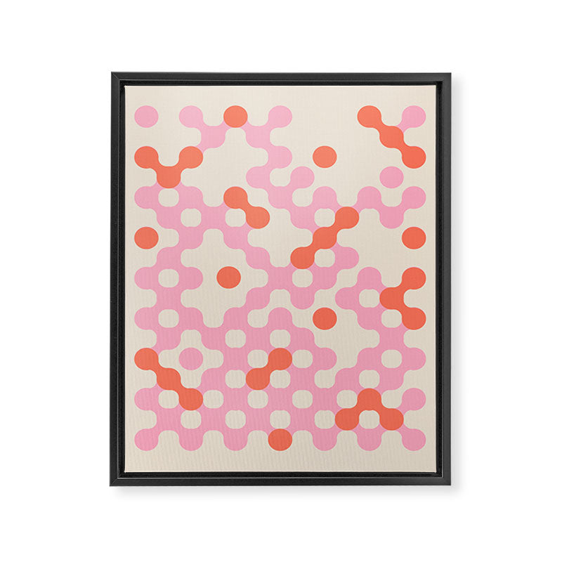 Circles: PATTERN 01 | The Peach Edition Framed Canvas Print Gallery Image 8