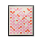 Circles: PATTERN 01 | The Peach Edition Framed Canvas Print Gallery Image 8