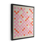 Circles: PATTERN 01 | The Peach Edition Framed Canvas Print Gallery Image 2