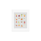Classic Watercolor Cocktails Drinks Art Print Gallery Image 1