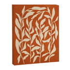 Cognac Leaves: Mid Century Terracotta Edition Canvas Print Gallery Image 6