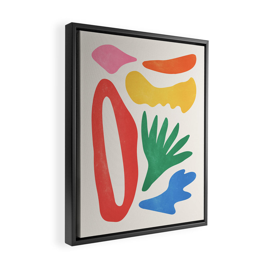 Collage I: Matisse Color Series | Mid-Century Edition Framed Canvas Print Gallery Image 2