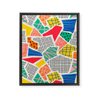 Color Patchwork: Bauhaus Edition Framed Canvas Print Gallery Image 6