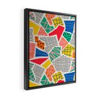 Color Patchwork: Bauhaus Edition Framed Canvas Print Gallery Image 2