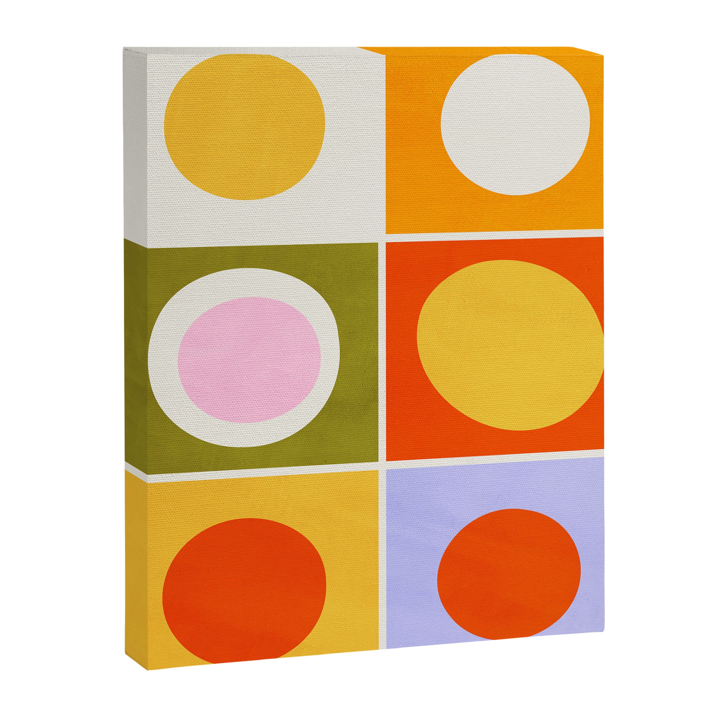 Colourplay & Concentric Circles: Mid Century Edition Canvas Print Gallery Image 6