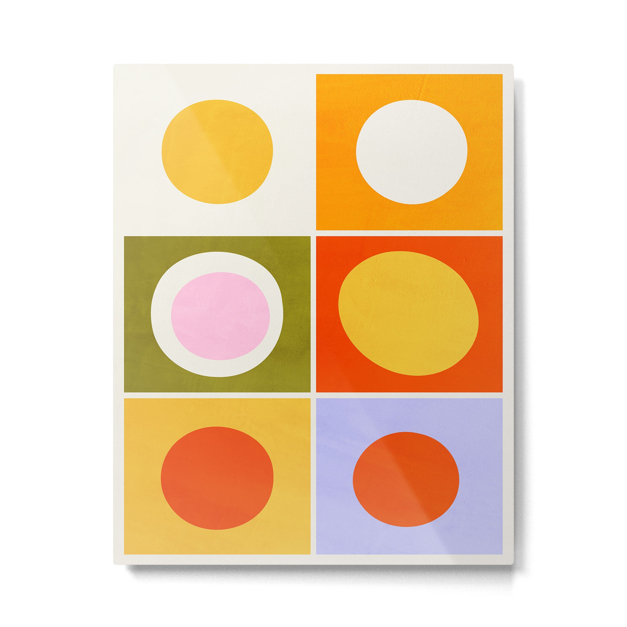 Colourplay & Concentric Circles: Mid Century Edition Metal Print Gallery Image 4
