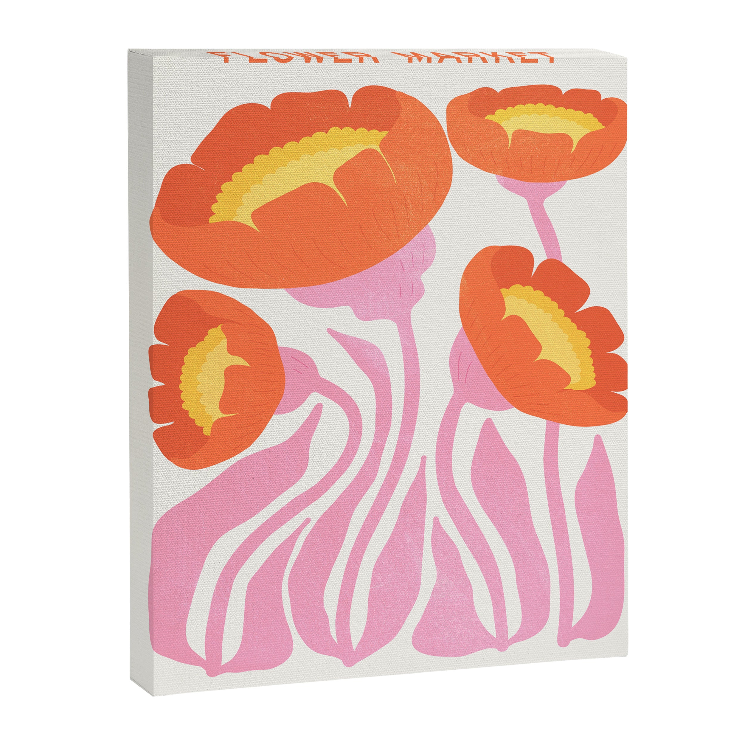 Coral Cosmos: Les Fleurs | Flower Market 05 | Spring Summer 23 Canvas Print Gallery Image 6