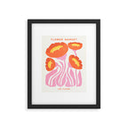 Coral Cosmos: Les Fleurs | Flower Market 05 | Spring Summer 23 Framed Art Print Gallery Image 5