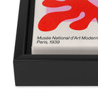 Coral & Lavender: Matisse Paper Leaf Cutouts 01 Framed Canvas Print Gallery Image 3