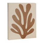 Coral Leaf: Matisse Taupe Brown Edition Canvas Print Gallery Image 3