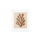 Coral Leaf: Matisse Taupe Brown Edition Art Print Gallery Image 1