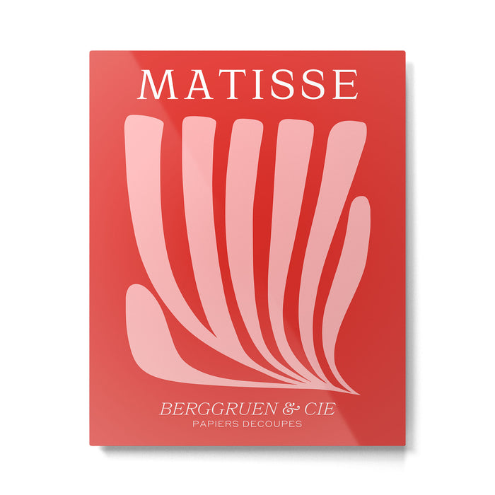 Coral Leaf: Paper Cutouts Matisse Edition Metal Print Gallery Image 1