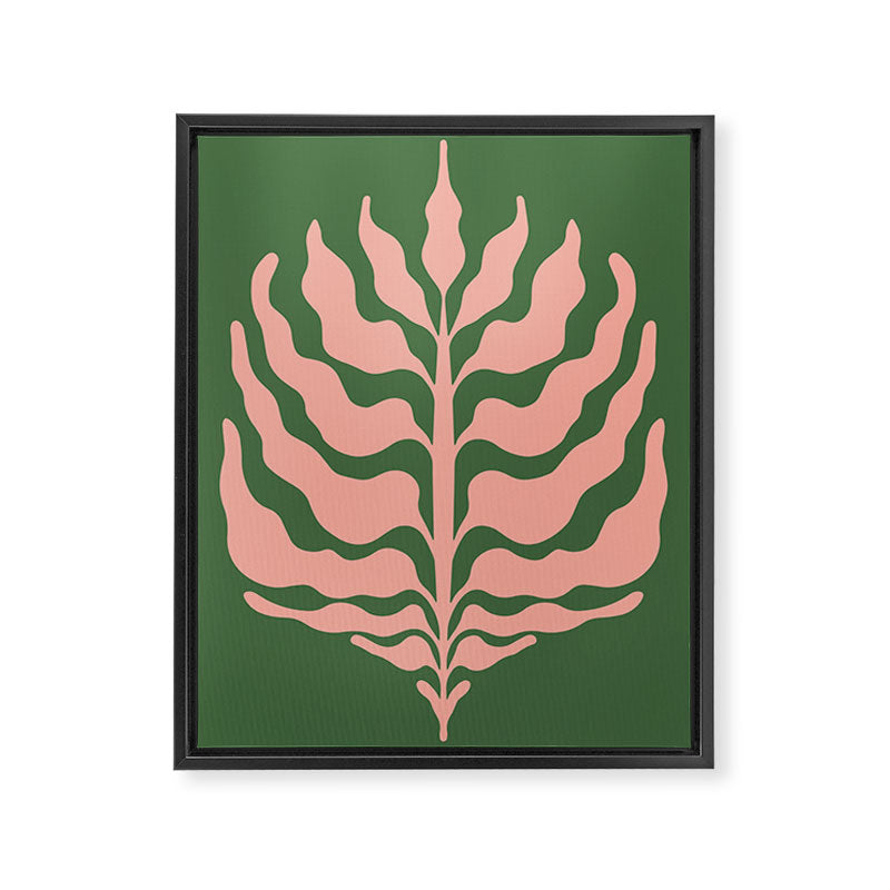 Cosmos: Matisse Leaf | Color Series I Framed Canvas Print Gallery Image 6