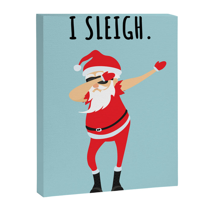 Dabbing Santa I Sleigh Canvas Print Gallery Image 1