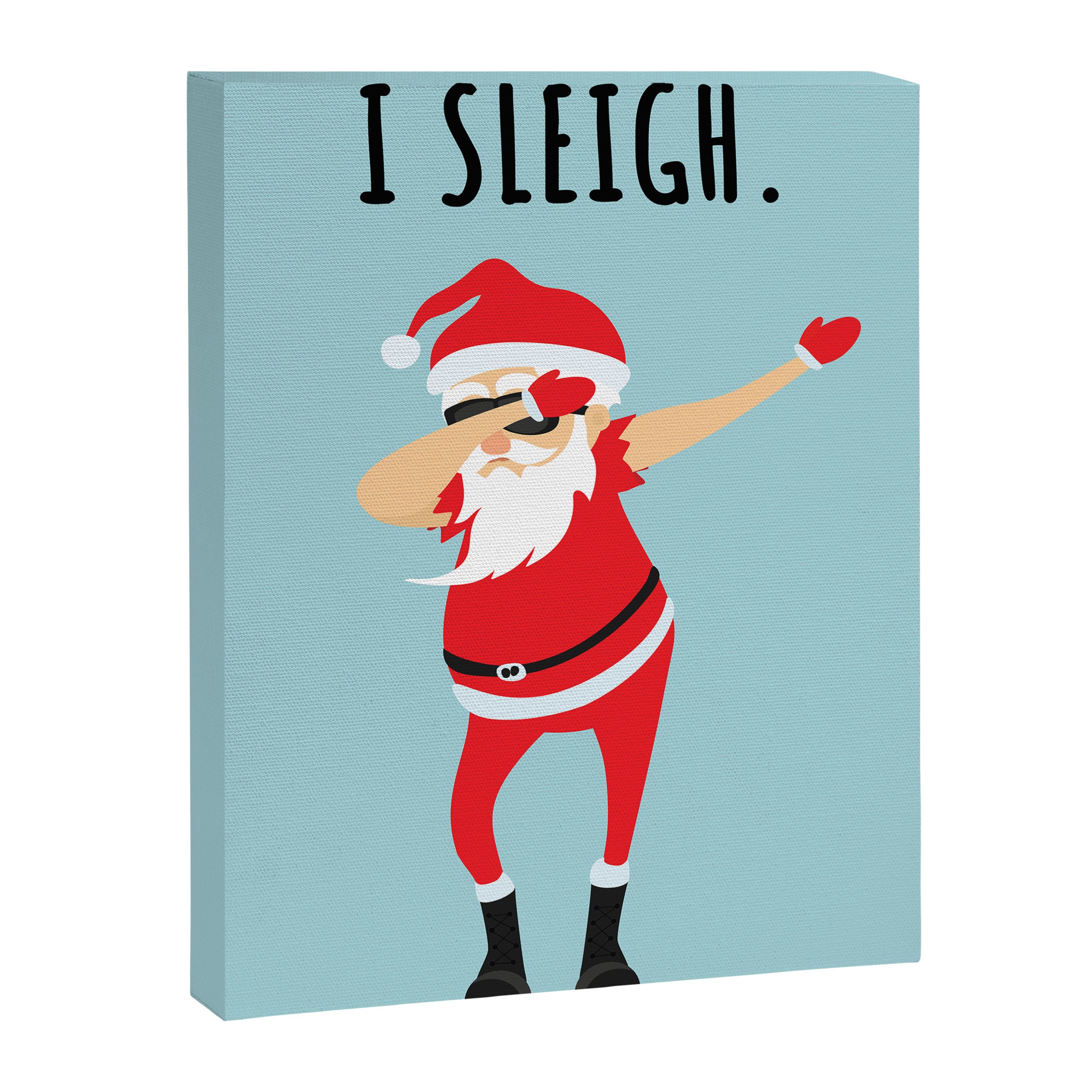 Dabbing Santa I Sleigh Canvas Print Gallery Image 8