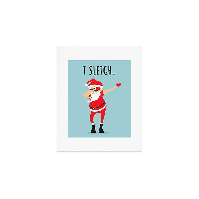 Dabbing Santa I Sleigh Art Print Gallery Image 1