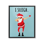 Dabbing Santa I Sleigh Framed Canvas Print Gallery Image 8