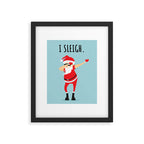 Dabbing Santa I Sleigh Framed Art Print Gallery Image 6