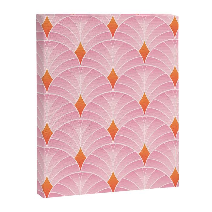 Diamonds & Petals: The Peach Edition Canvas Print Gallery Image 1