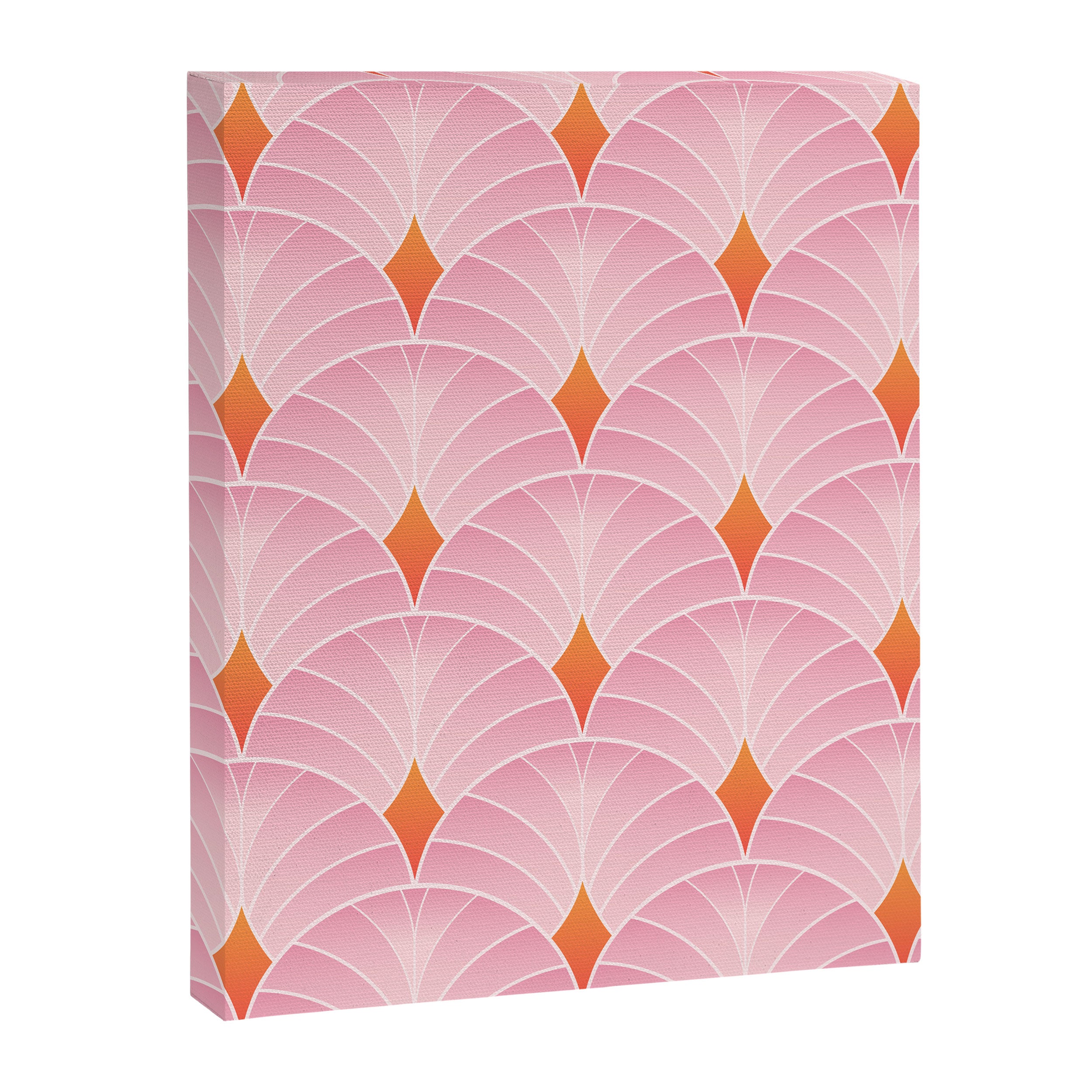 Diamonds & Petals: The Peach Edition Canvas Print Gallery Image 6