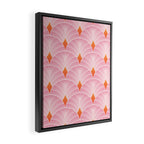 Diamonds & Petals: The Peach Edition Framed Canvas Print Gallery Image 2