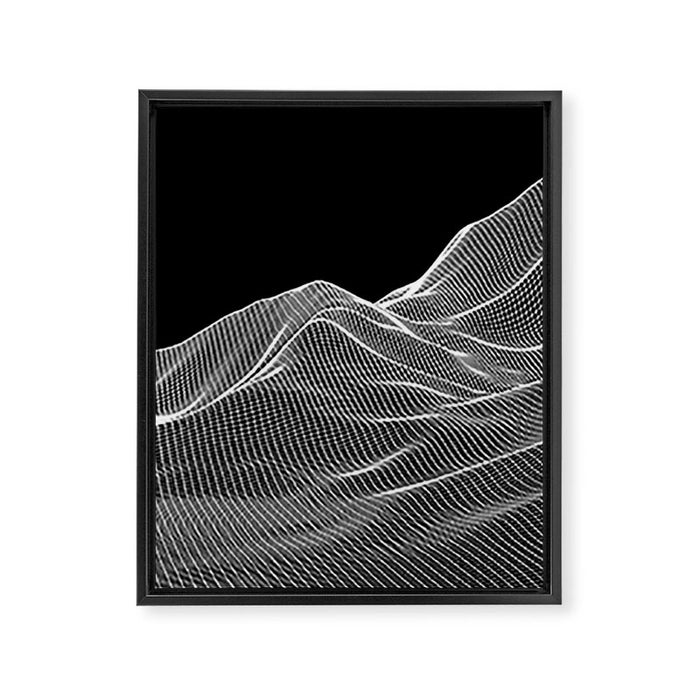 Digital Mountains Framed Canvas Print Gallery Image 1