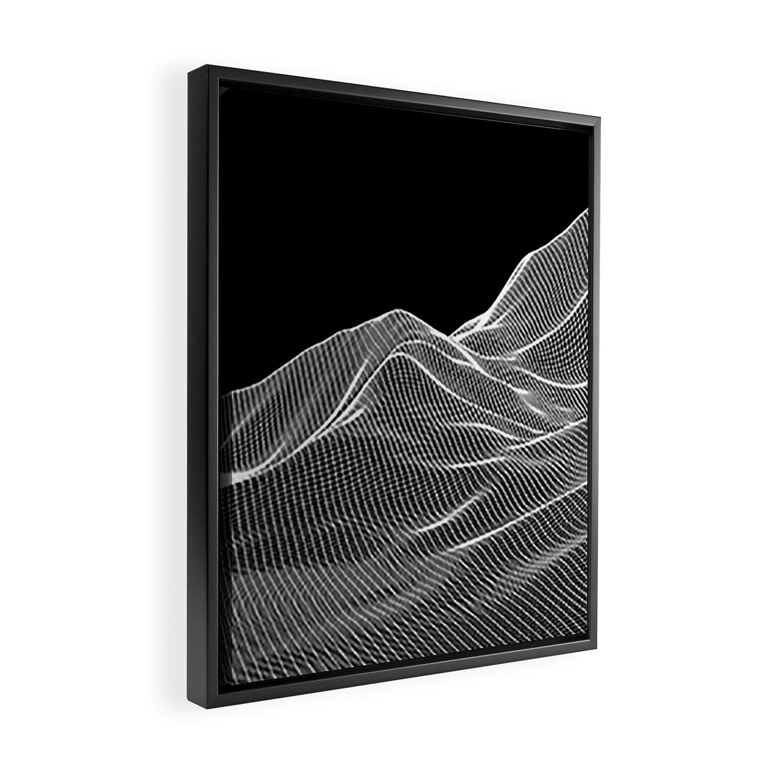Digital Mountains Framed Canvas Print Gallery Image 2