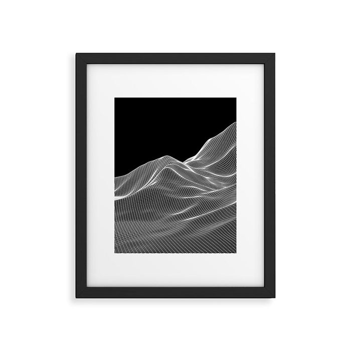 Digital Mountains Framed Art Print Gallery Image 1
