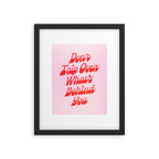 Don't Trip Framed Art Print Gallery Image 5