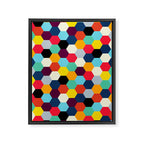 Eclectic Tiles | Mid Century Pattern Framed Canvas Print Gallery Image 6