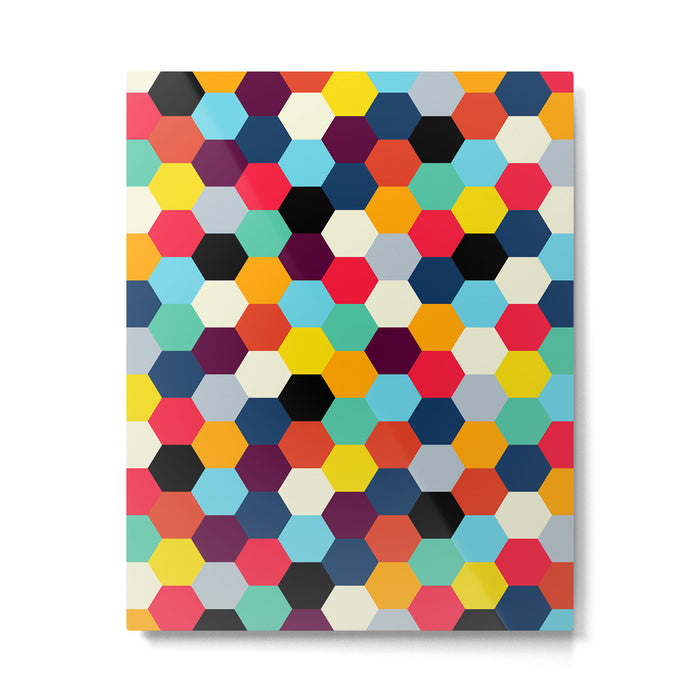 Eclectic Tiles | Mid Century Pattern Metal Print Gallery Image 1