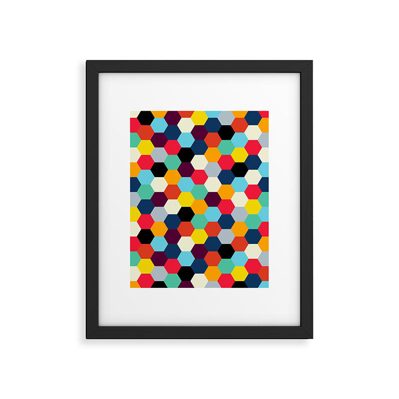 Eclectic Tiles | Mid Century Pattern Framed Art Print Gallery Image 5